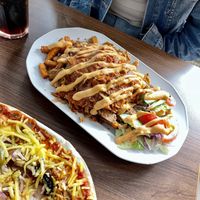 Vöner kebab with sweet potato fries  at Ali Baba in Turku