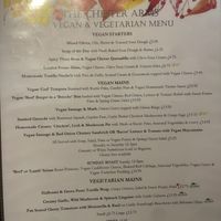 Autumn ‘22 menu  at The Chester Arms in Chicheley