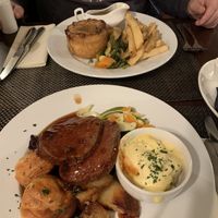 Vegan seitan roast and mushroom pie  at The Chester Arms in Chicheley