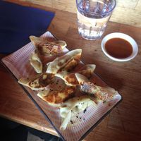 vegetarian/vegan dumplings at Ramen Momo in Reykjavik