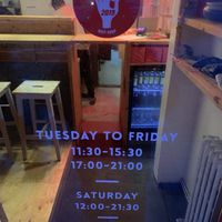 Hours of operation  at Ramen Momo in Reykjavik