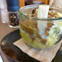 Salatbeilage zu den Maultaschen at Cafe Pause in Freudenstadt