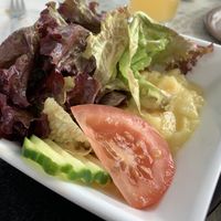 Veganer Kartoffelsalat als Beilage at Cafe Pause in Freudenstadt