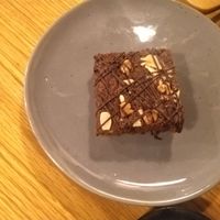 Vegan carob brownie at Govinda's - North City in Dublin