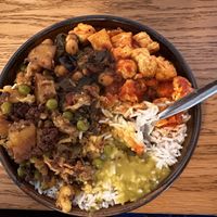 Small plate with a mishmash of everything- all tasted great!  at Govinda's - North City in Dublin