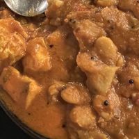 The daily tofu dish (left) and a butter bean dish   at Govinda's - North City in Dublin