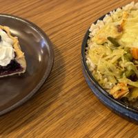Buddha’s Plate and Blueberry Pie  at Govinda's - North City in Dublin