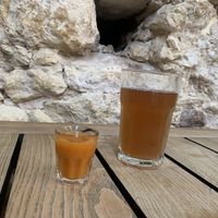 Medicinal corcuma Shot & home made kombucha   at Moagem in Aljezur