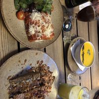 Lasagna and Jack sandwich   at Moagem in Aljezur