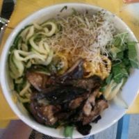 Pho bowl w/ noodles veggies at Root 8 in Beamsville
