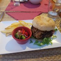 Soya burger at Mamarosa in Altea