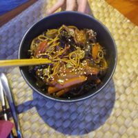 Vegetarian noodles at Mamarosa in Altea