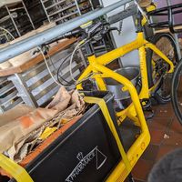 I love cargo bikes at The Bakery in Tunbridge Wells