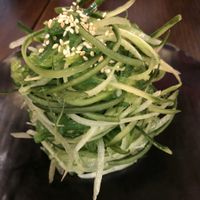 Seaweed salad starter at Liutaio Music Cafe & Shop in Cambridge