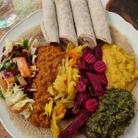 Vegan Combo at Addis Ethiopian Kitchen in Helsinki
