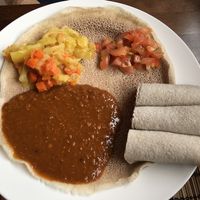 a lunch option at Addis Ethiopian Kitchen in Helsinki