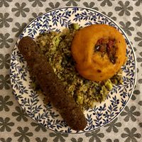 The food from the cooler. at All Vegan in Barcelona