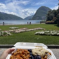 Delicious food   at La Radice in Lugano