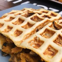 Waffle panini at V-Box in Ghent