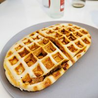 Waffle Sandwich at V-Box in Ghent