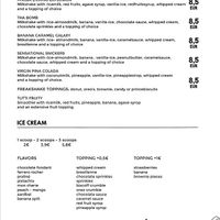 Menu June 2020 at V-Box in Ghent