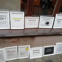 Flavors of the day at Die Kleine Eismanufaktur in Nuremberg