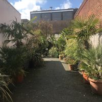 Entrance to an oasis at Cafe Nucleus in Chatham