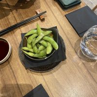 Salted edamame   at Umi Japanese Bar and Restaurant in Middlesbrough
