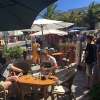 Terrace at Sabores Naturales in Ibiza