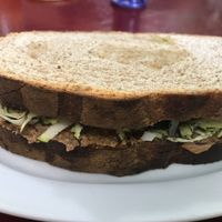 Macrobiotic sandwich at Sabores Naturales in Ibiza