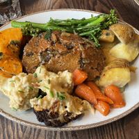 Seitan roast  at The Tipsy Vegan in Cambridge