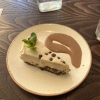 mint chocolate chip cheezecake  at The Tipsy Vegan in Cambridge