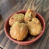 greek doughnuts  at The Tipsy Vegan in Cambridge