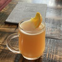 Spiced apple juice   at The Tipsy Vegan in Cambridge