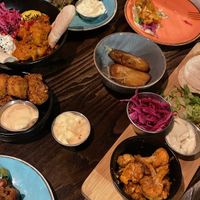selection of tapas!  at The Tipsy Vegan in Cambridge
