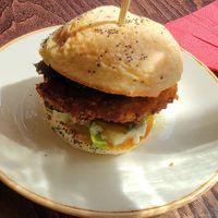Sweet potato slider at The Tipsy Vegan in Cambridge