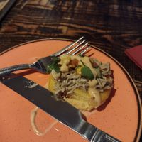 Arepas (comes in 3s) at The Tipsy Vegan in Cambridge