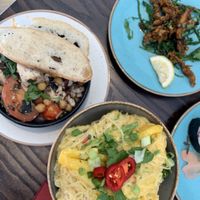 Sharing plates   at The Tipsy Vegan in Cambridge