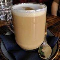 Decaf latte (October 2022) at The Tipsy Vegan in Cambridge