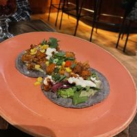 Cauliflower taco small plate  at The Tipsy Vegan in Cambridge