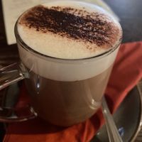 Hazelnut mocha latte  at The Tipsy Vegan in Cambridge