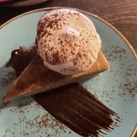 Butterscotch cheesecake  at The Tipsy Vegan in Cambridge