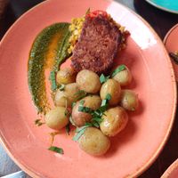 Argentinian filet with mind-bending juicy marbles steak at The Tipsy Vegan in Cambridge