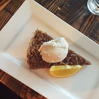 Treacle tart  at The Tipsy Vegan in Cambridge
