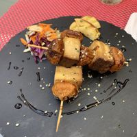 Kebab with Tofu and Fig at Hortela in Portimao