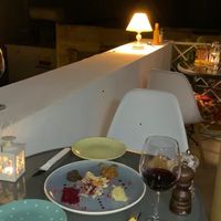 Terrace view at night  at Hortela in Portimao