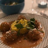 soy meatless balls at Hortela in Portimao