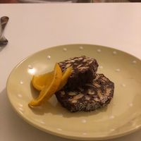 vegan chocolate salami at Hortela in Portimao