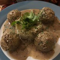 Vegetable balls at Hortela in Portimao