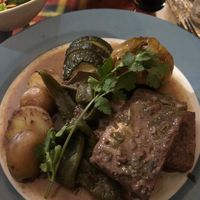 Organic marinated tofu at Hortela in Portimao